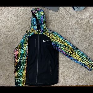 🚨RARE🚨Nike reflective running rain jacket